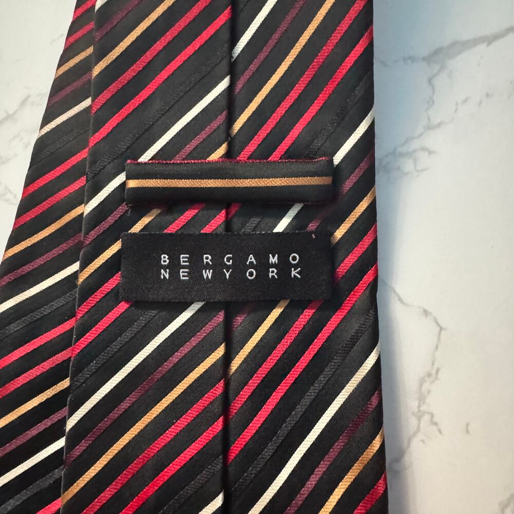 Bergamo New York Striped Tie - Picture 3 of 3